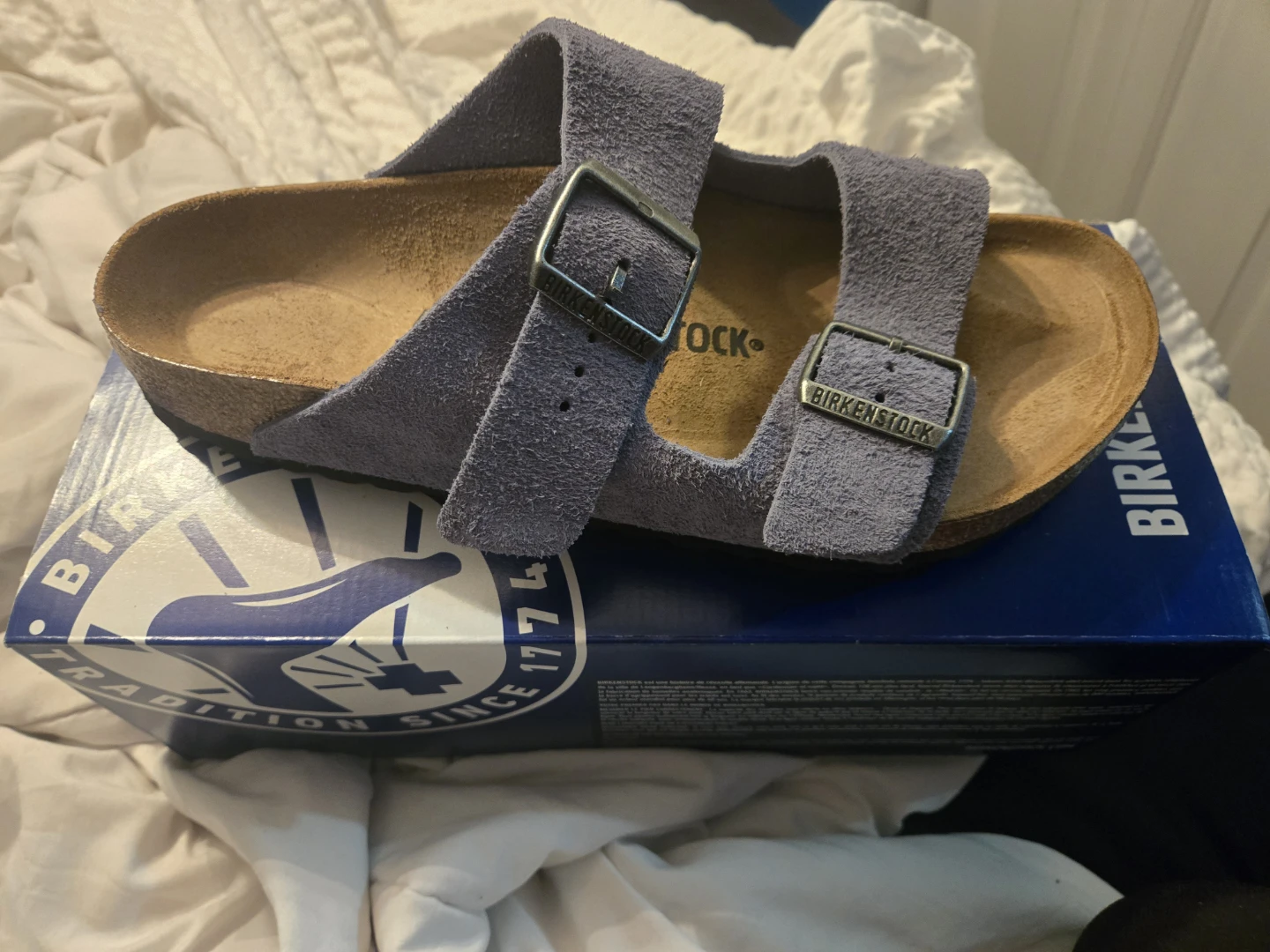 Birkenstock Arizona BS Stone Blue Sandals Size 40 - photo 2