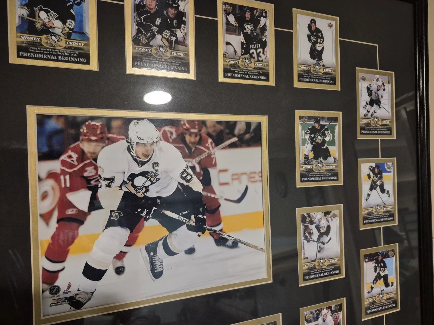 Sidney Crosby Pittsburgh Penguins #87 Framed Collectible Cards - photo 3
