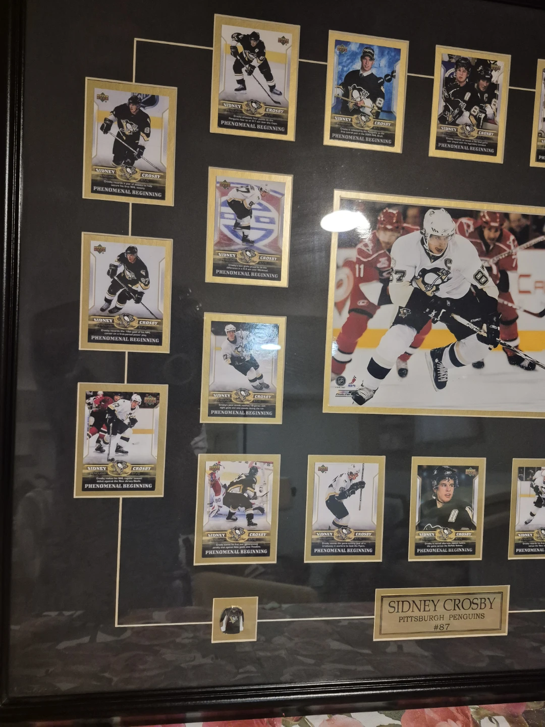Sidney Crosby Pittsburgh Penguins #87 Framed Collectible Cards - photo 4