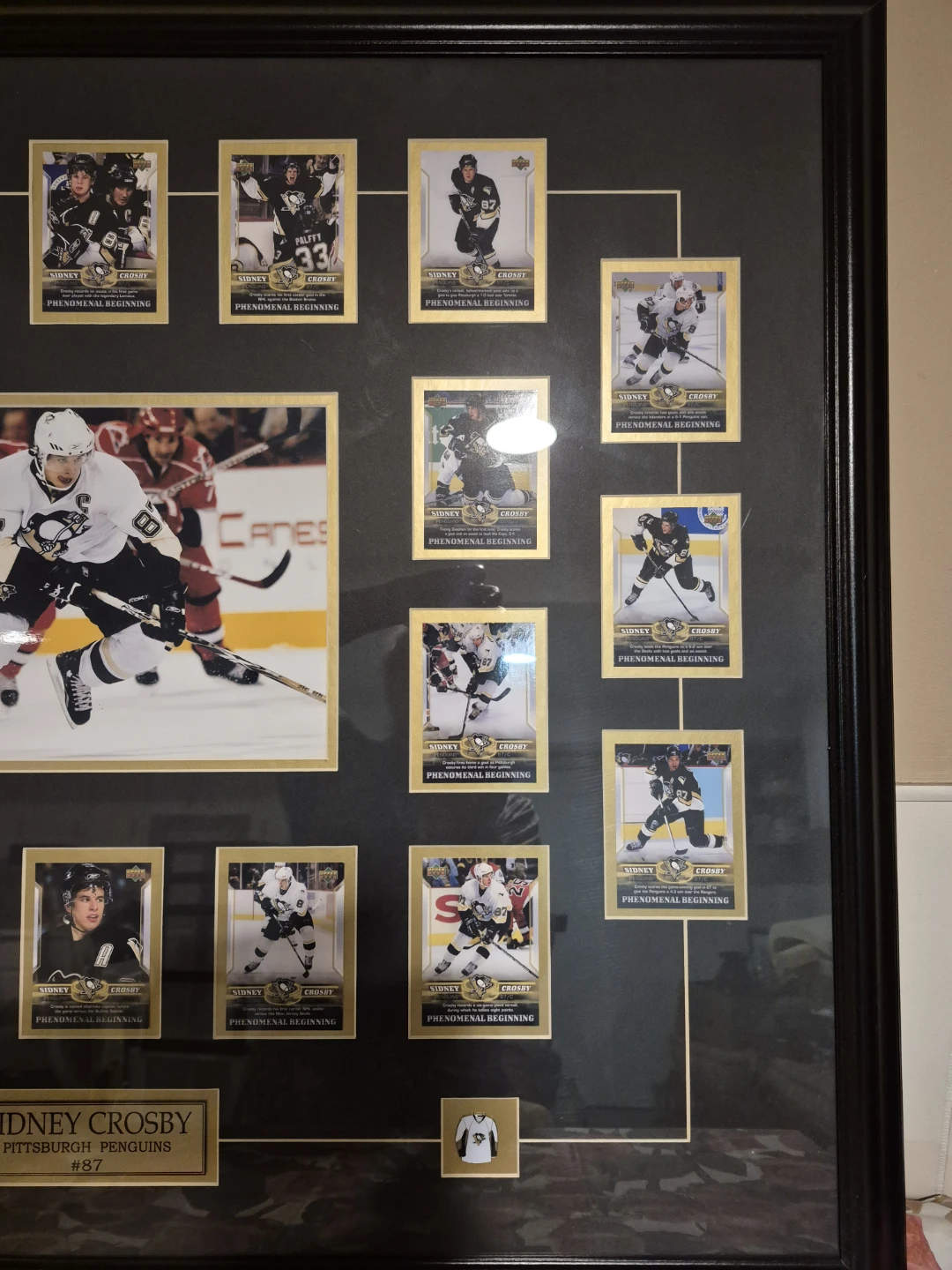 Sidney Crosby Pittsburgh Penguins #87 Framed Collectible Cards - photo 5