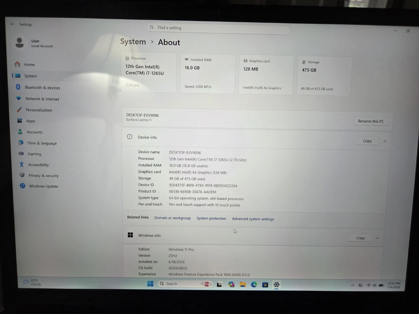 Microsoft Surface Laptop 5 - photo 3