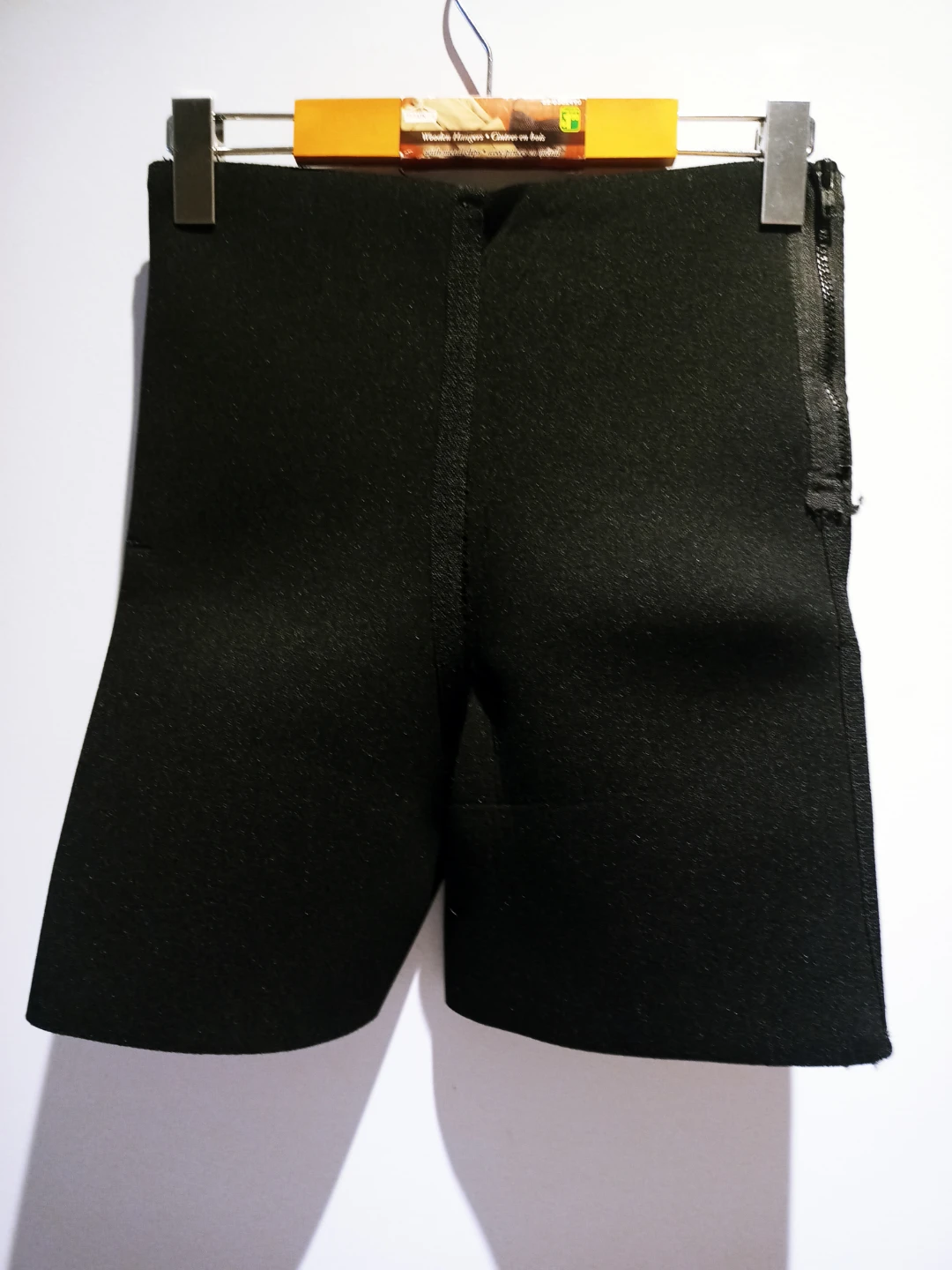 Black Athletic Shorts with Geometric Design - photo 2