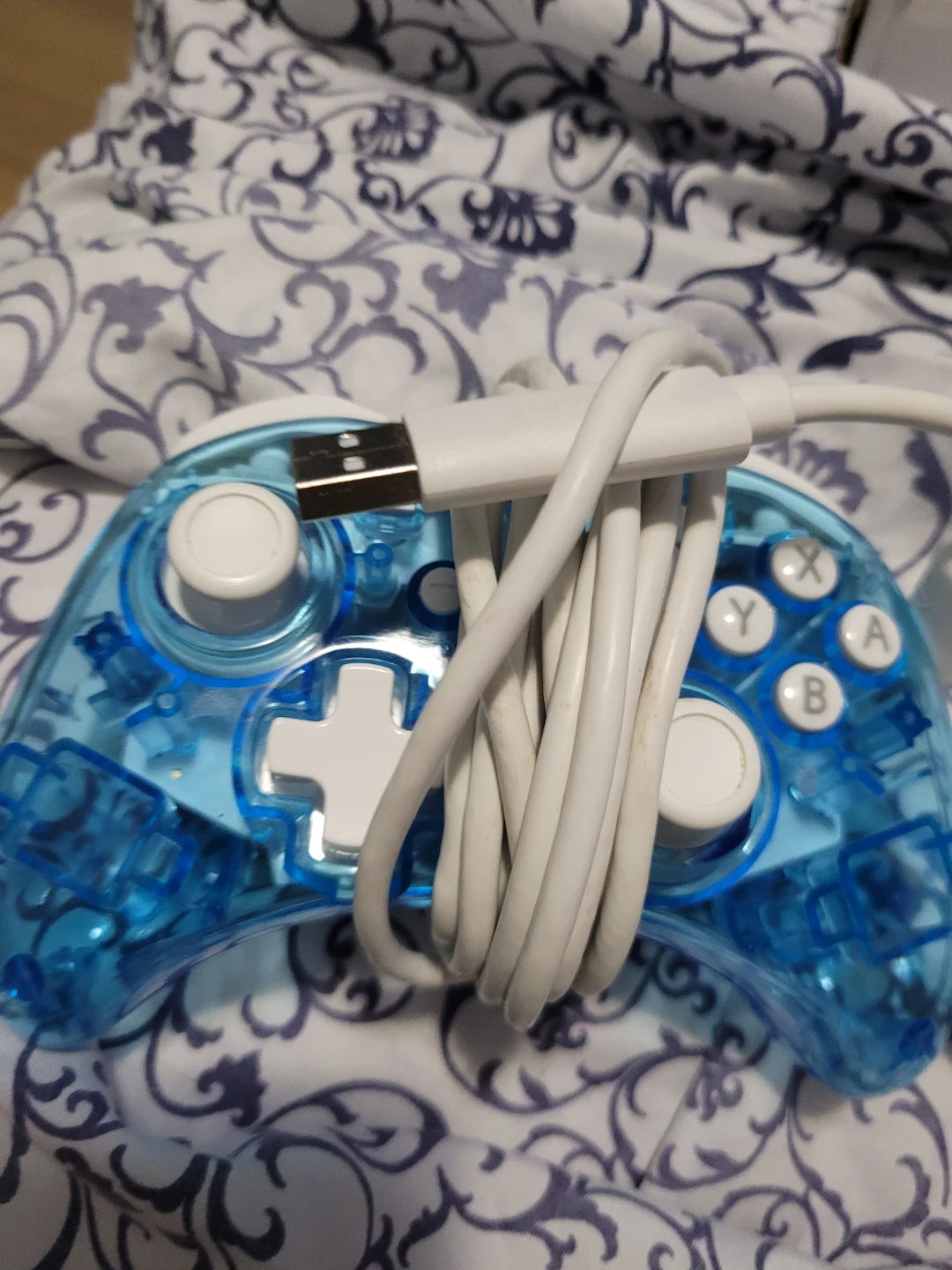 Transparent Blue  Rock candy USB controller