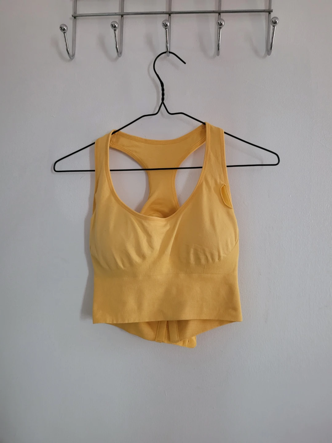 Yellow Sports Bra Tank Top