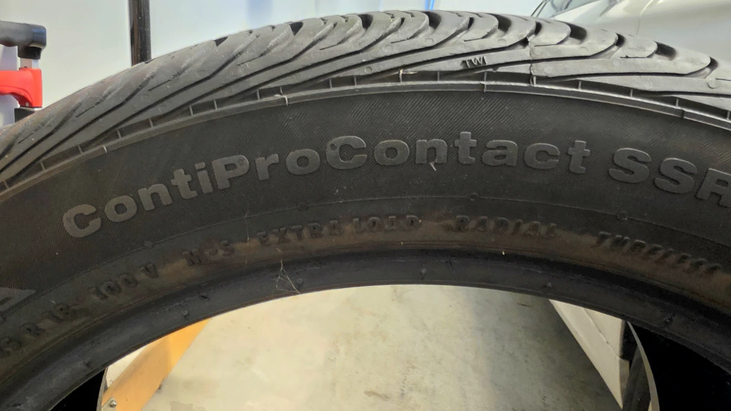 Continental ContiProContact SSR Tire 245/45R18 - photo 2