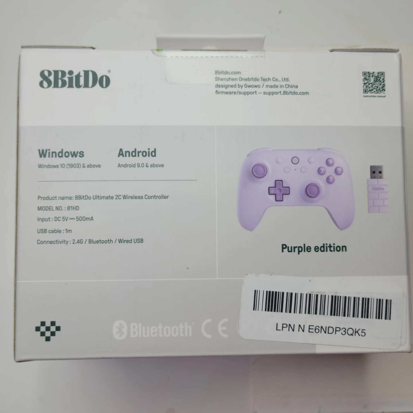 8BitDo Ultimate 2C Wireless Controller - Purple Edition - photo 3