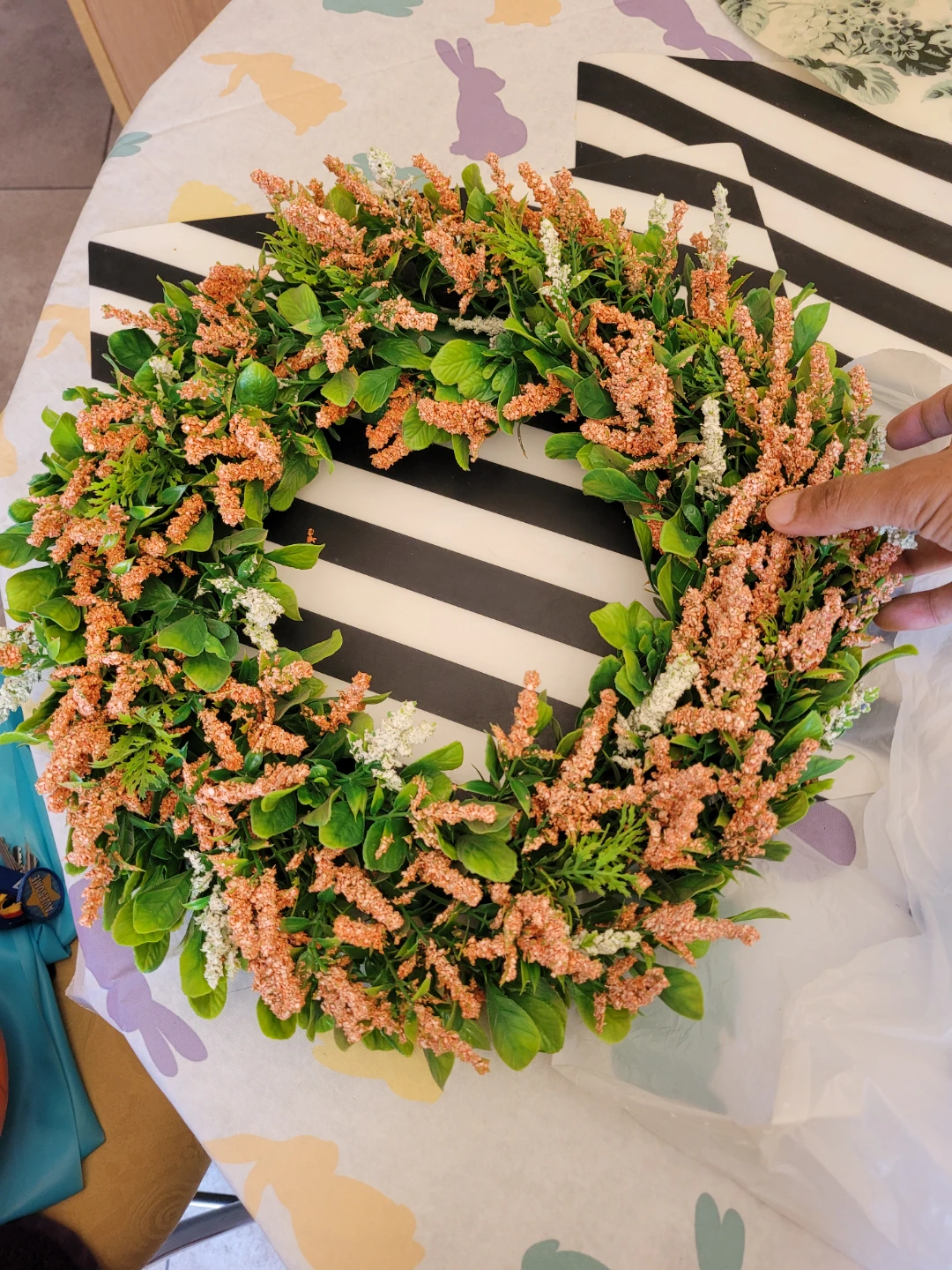Artificial Floral Wreath - photo 2