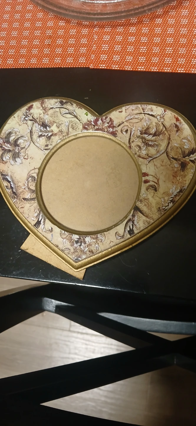 Old heart picture frame