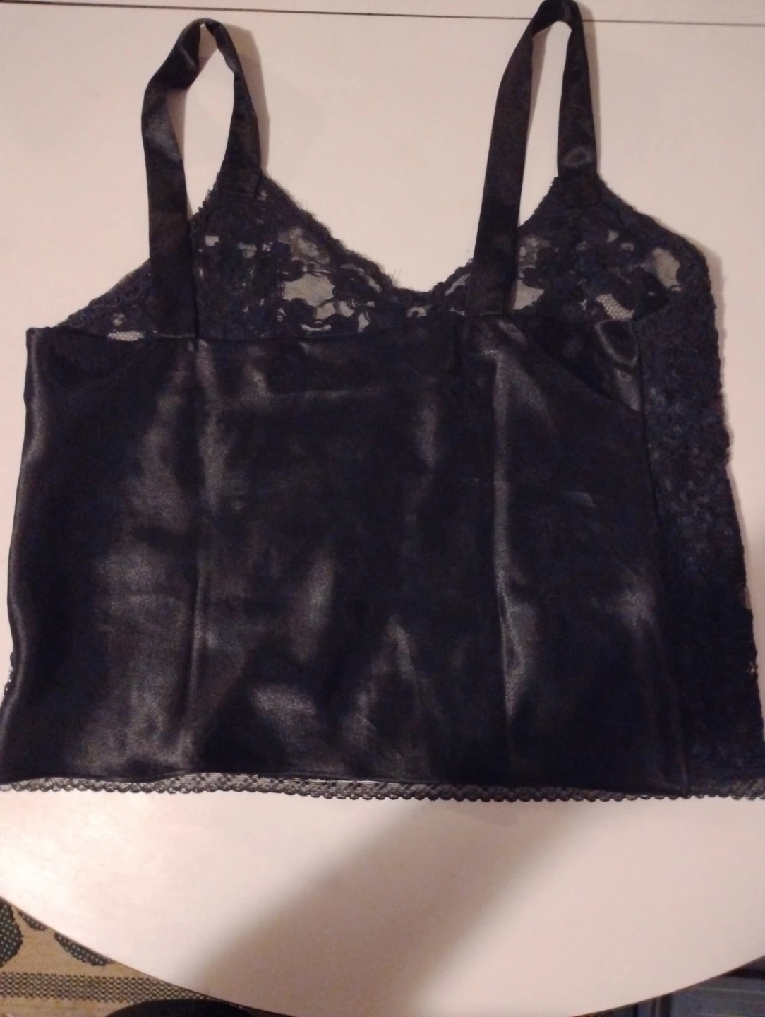 Black lace and bead top - photo 2