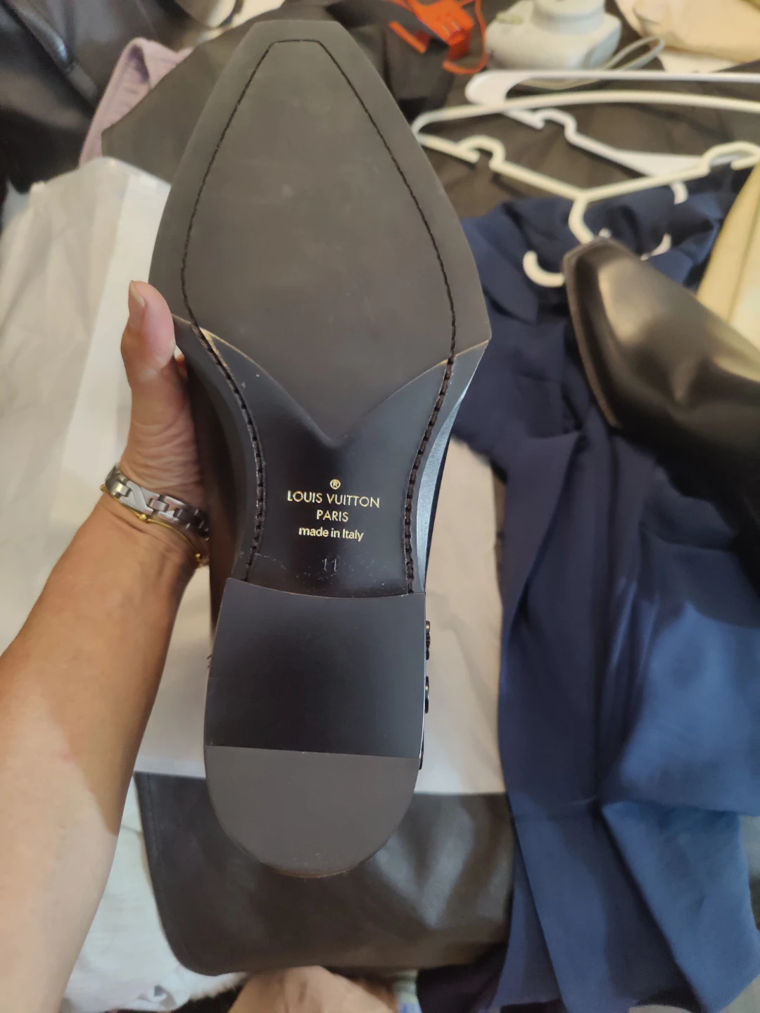 Louis Vuitton Black Leather Chelsea Boots