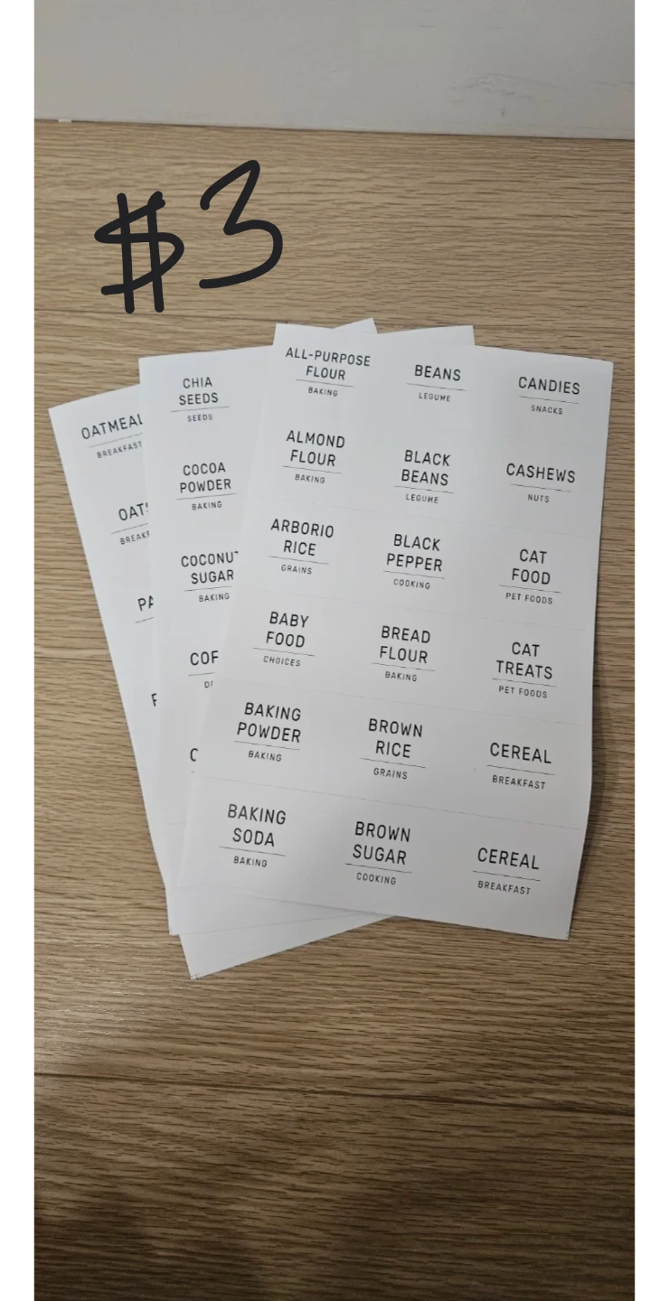 Kitchen Pantry Labels - Assorted Variety Pack