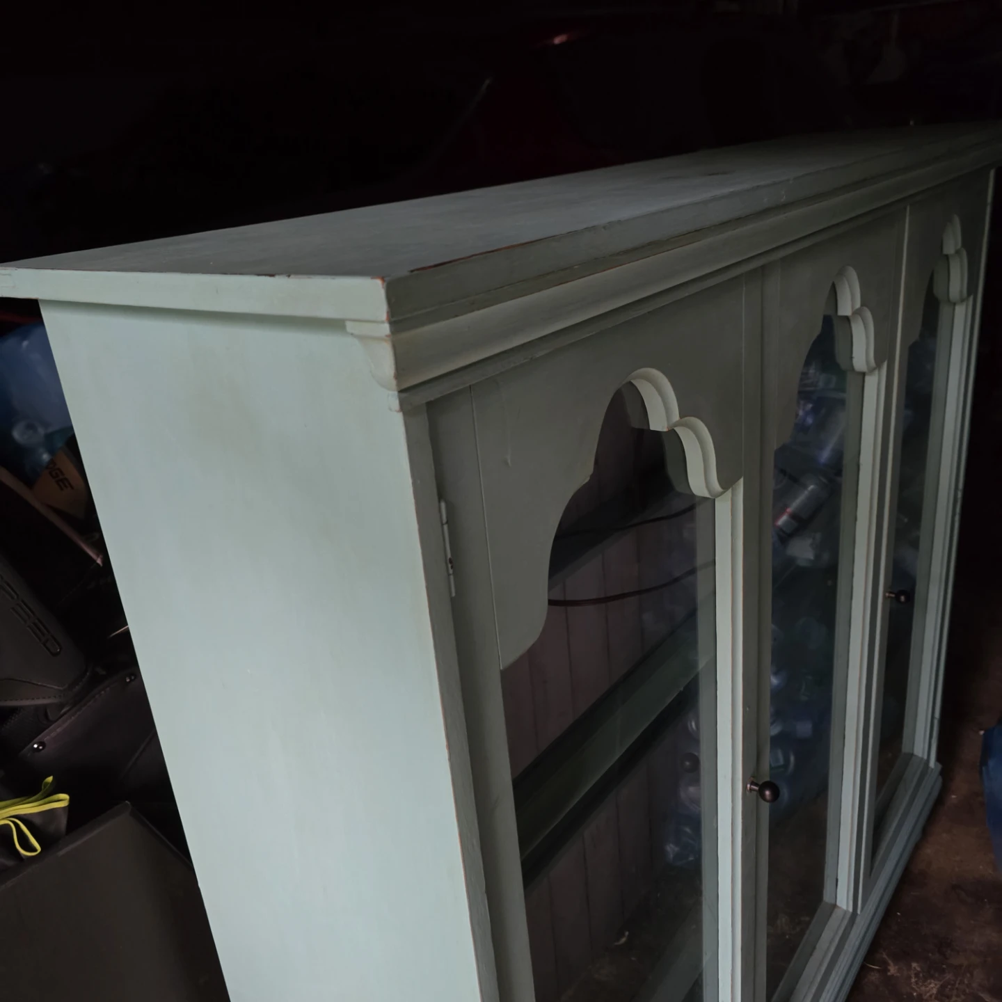 Light Blue Display Cabinet