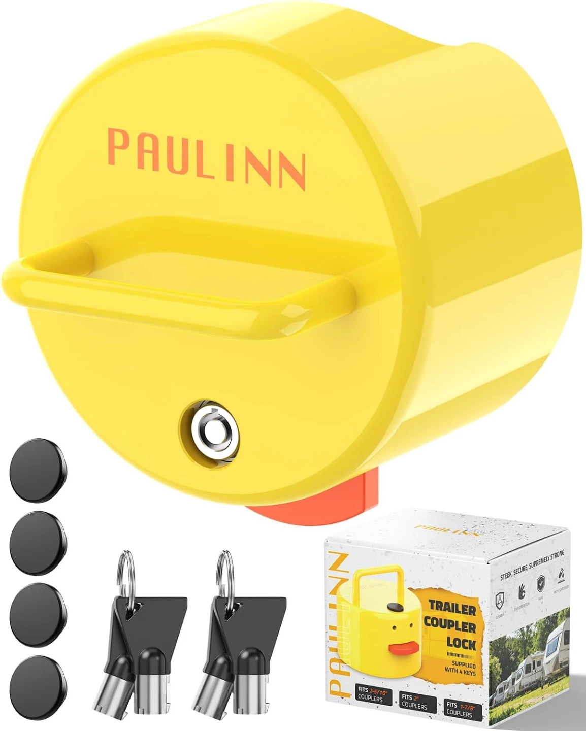 Heavy-Duty Trailer Coupler Lock