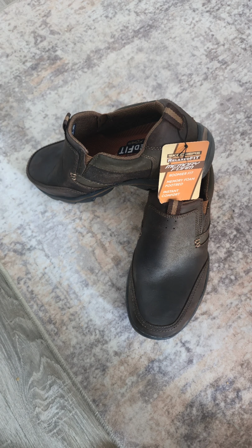 Skechers Relaxed Fit Brown Slip-On Shoes - photo 4