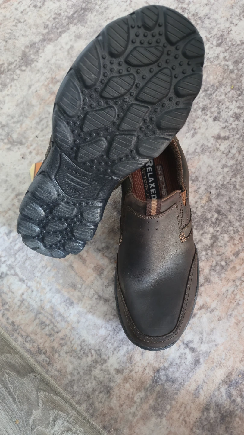Skechers Relaxed Fit Brown Slip-On Shoes - photo 5