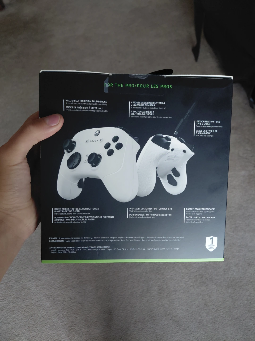 White Razer Wolverine V3 Tournament Edition Controller - photo 2