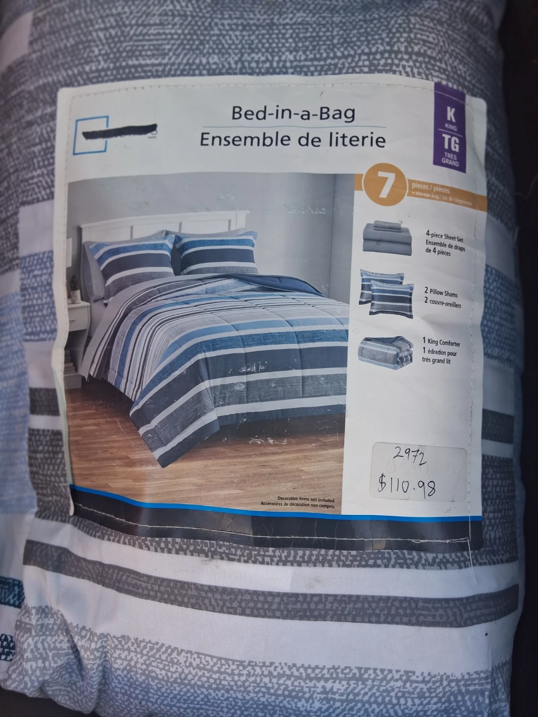 King Bed-in-a-Bag Bedding Set
