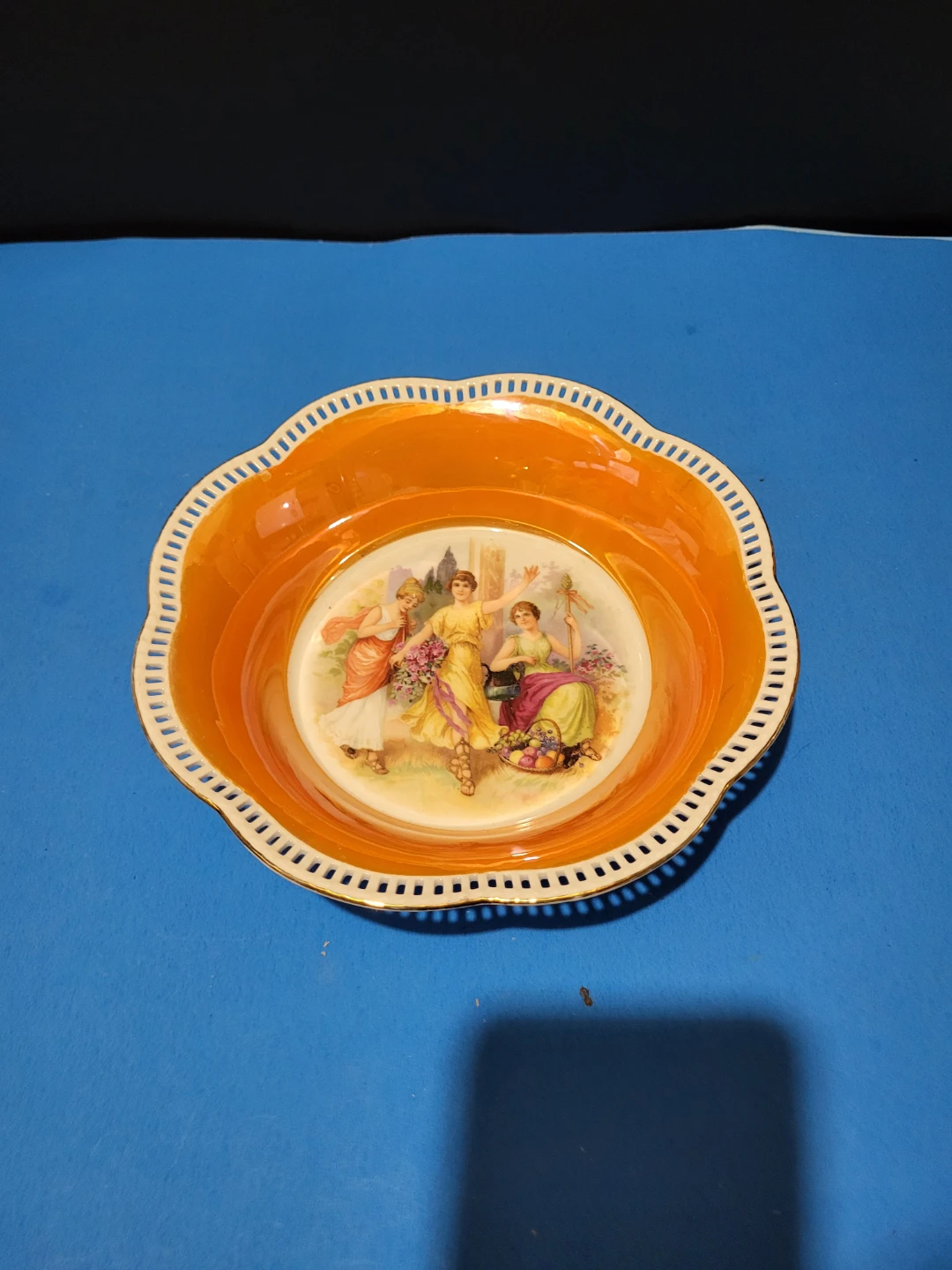 Vintage Schumann Bavaria German Reticulated Bowl