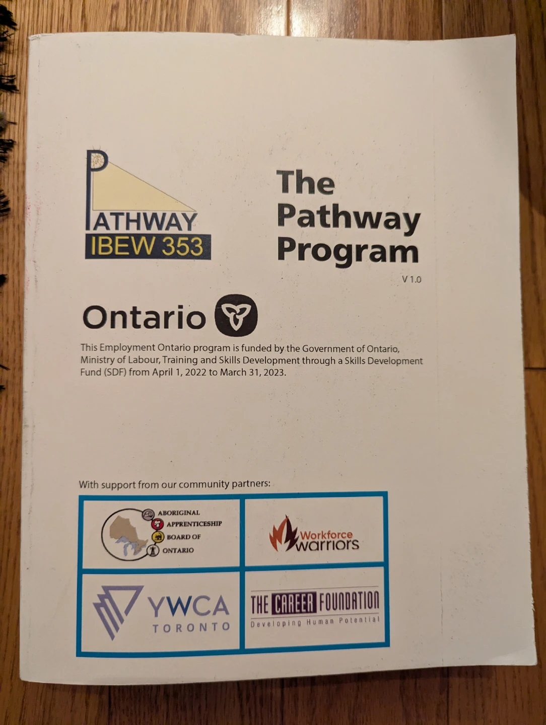 The Pathway Program IBEW 353 Ontario Booklet