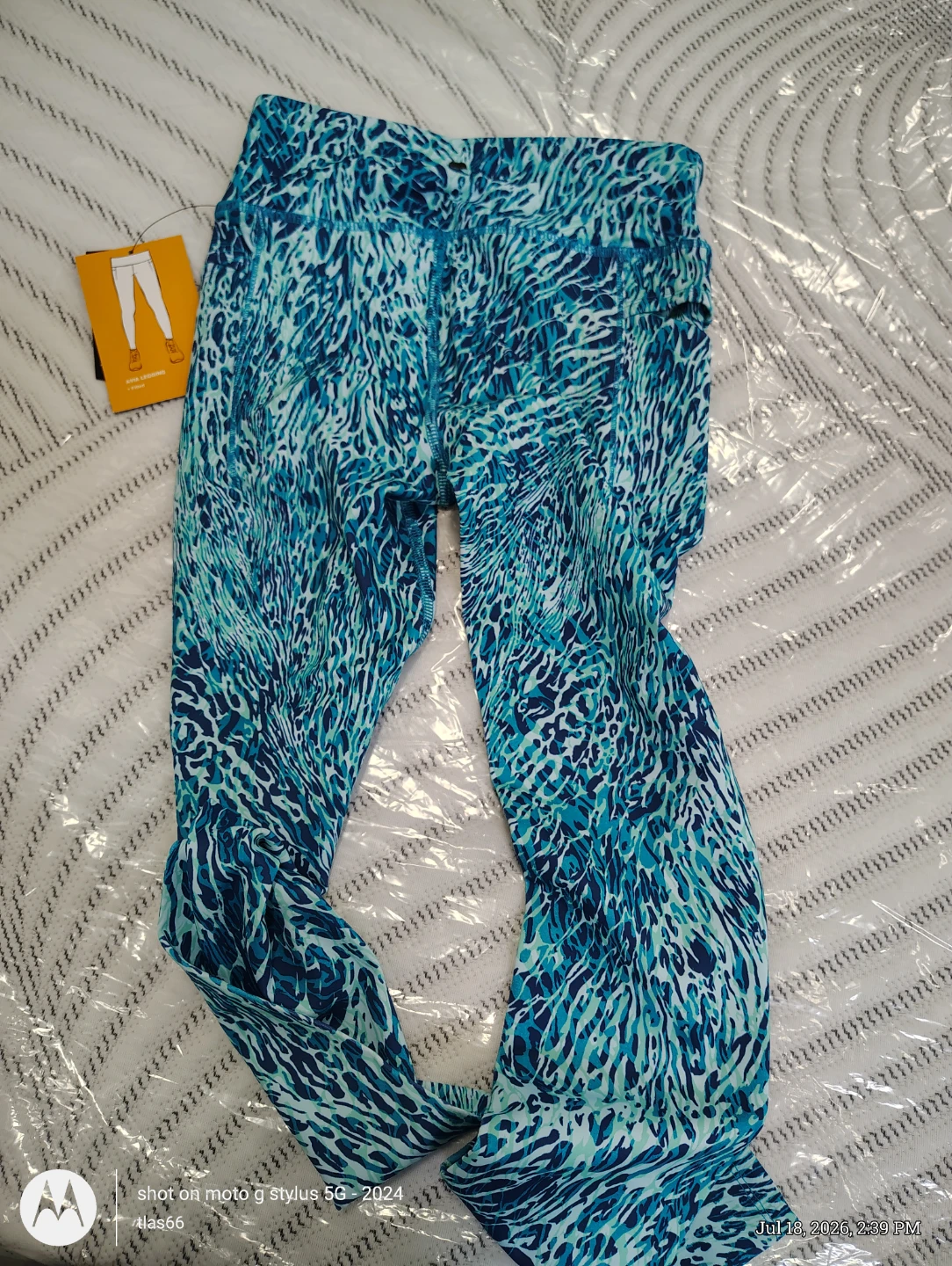 Avia Leggings - Blue Animal Print - Medium - photo 5