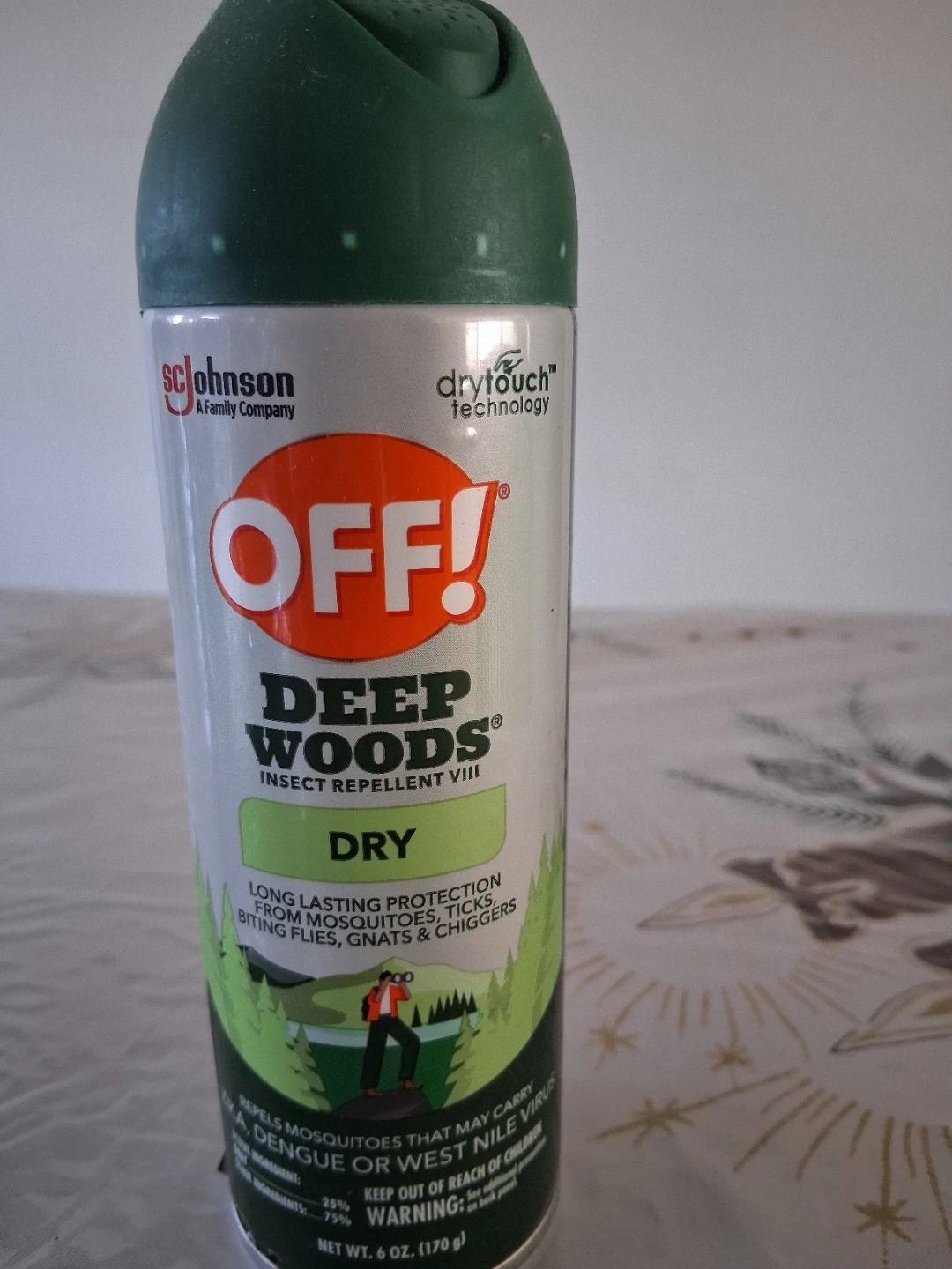 2 cans of OFF! Deep Woods Dry Insect Repellent, 6 oz