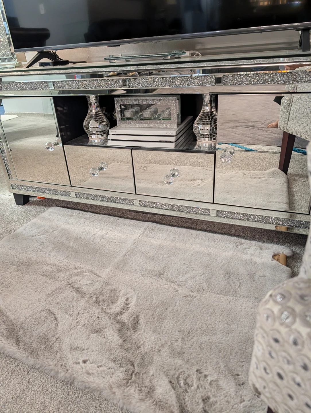 Mirror tv stand