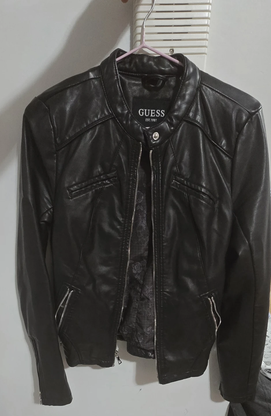 Guess Faux Leather Moto Jacket