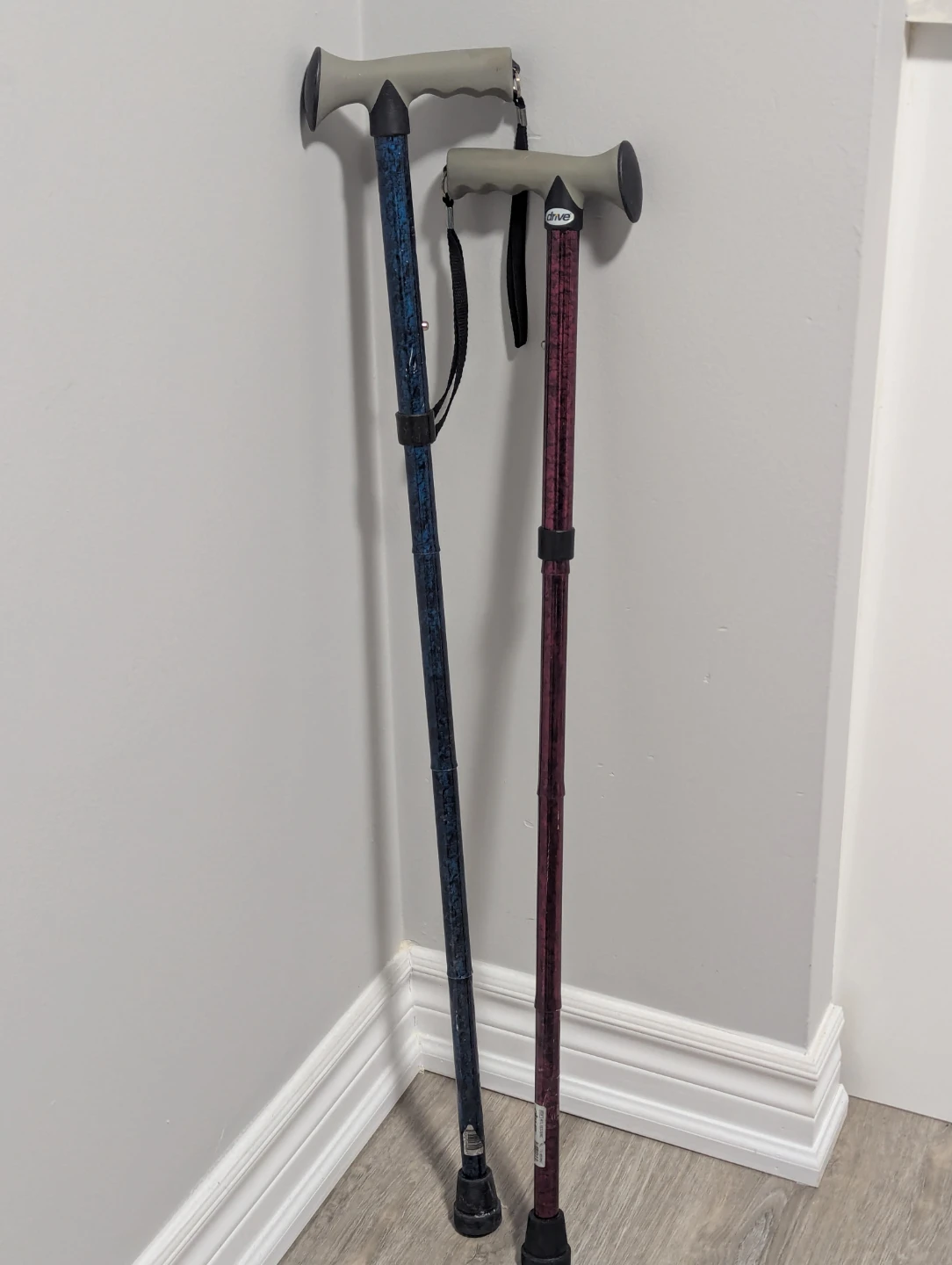 Drive Medical Adjustable Canes (Set of 2)