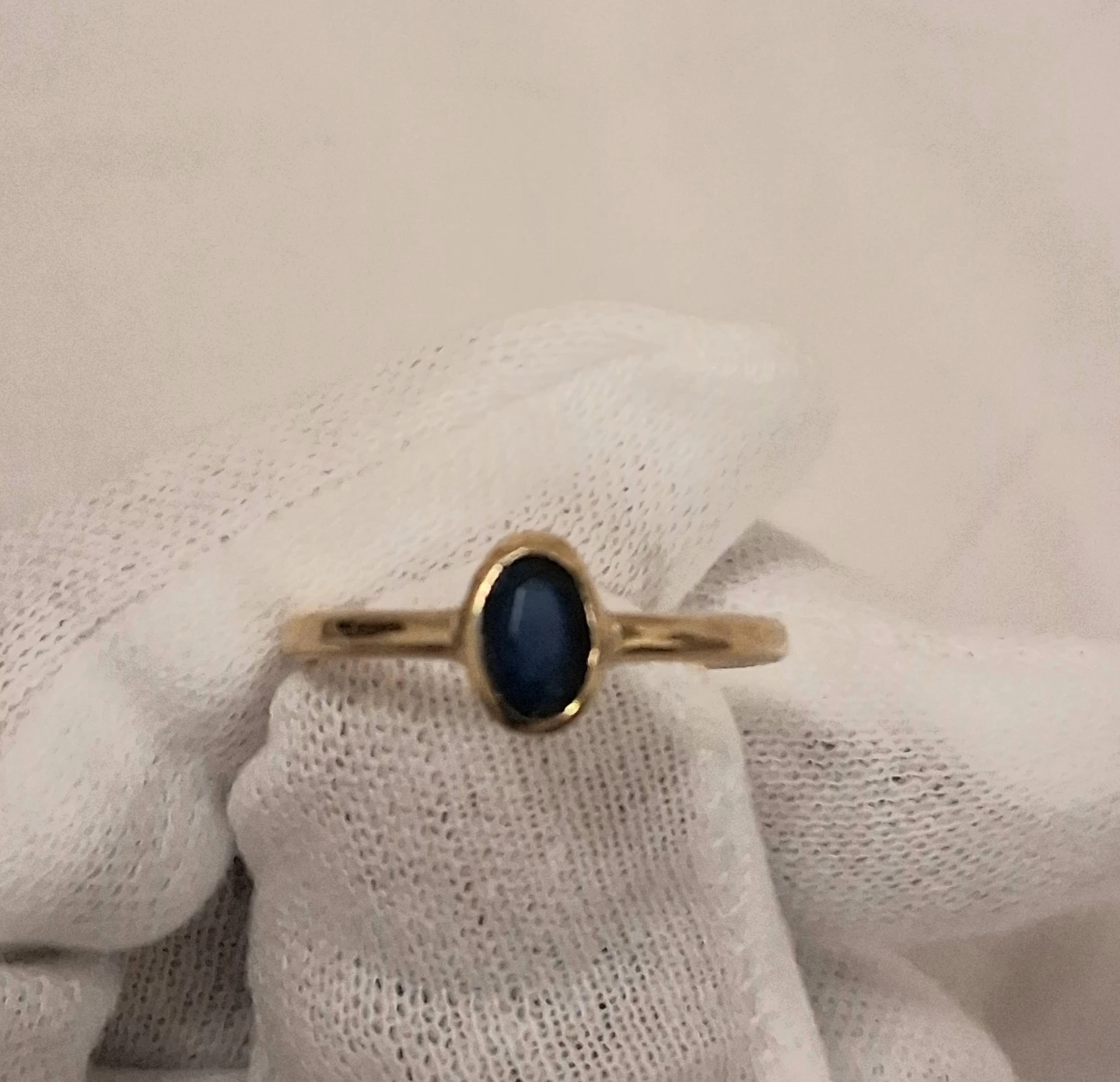 GOLD TONE RING WITH BLACK ONYX - photo 5