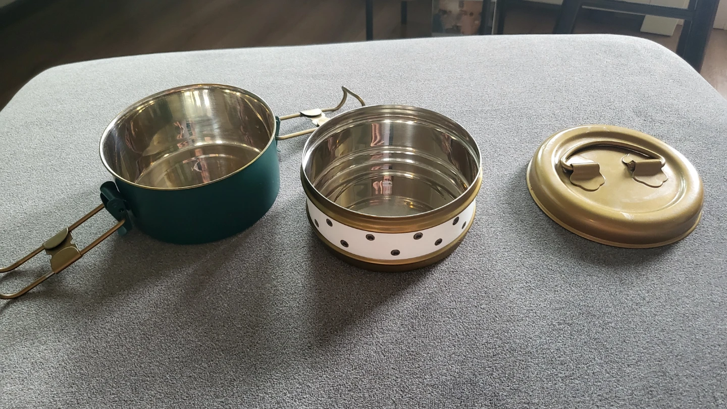 Metal picnic container/ bento box - photo 4