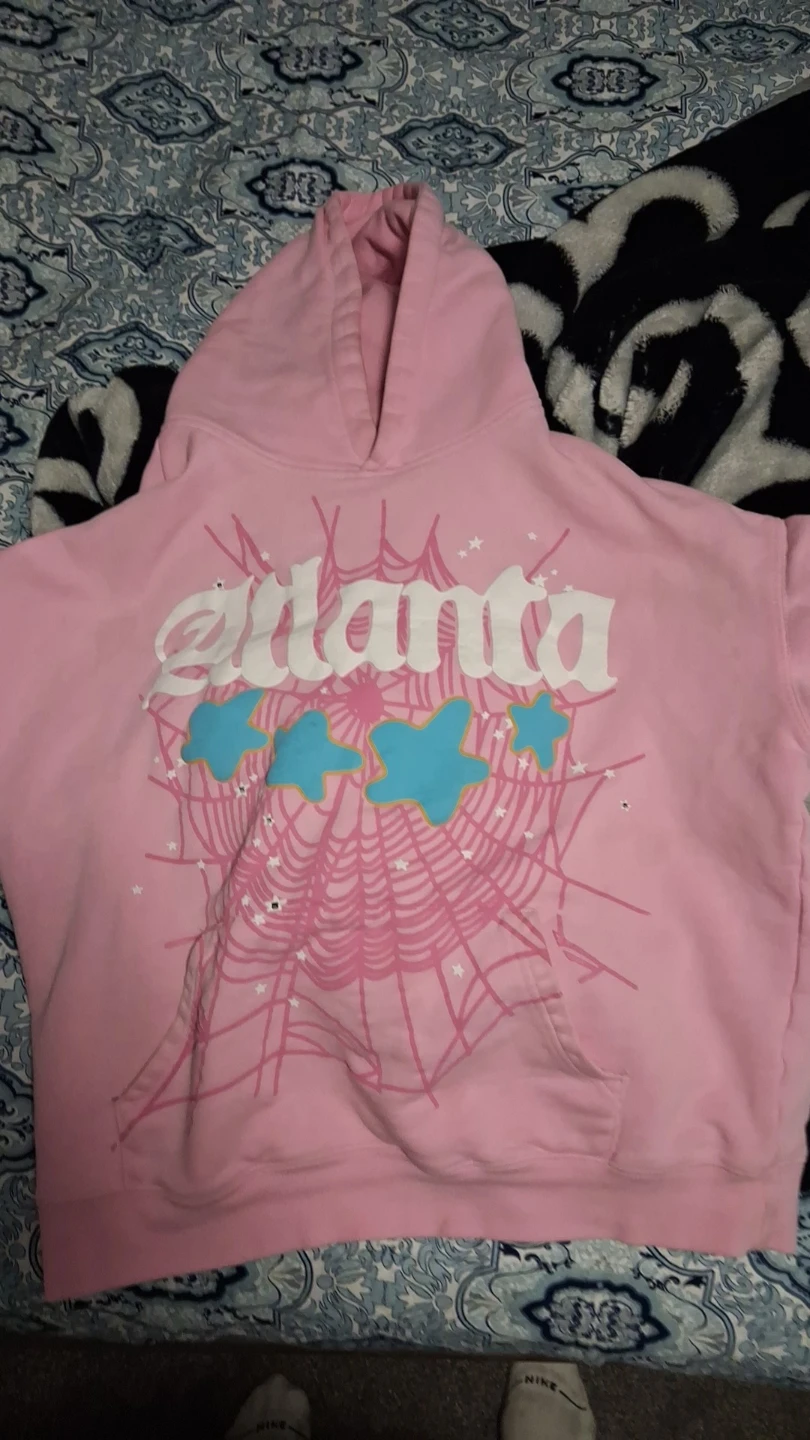 Pink Atlanta Spider Web Hoodie