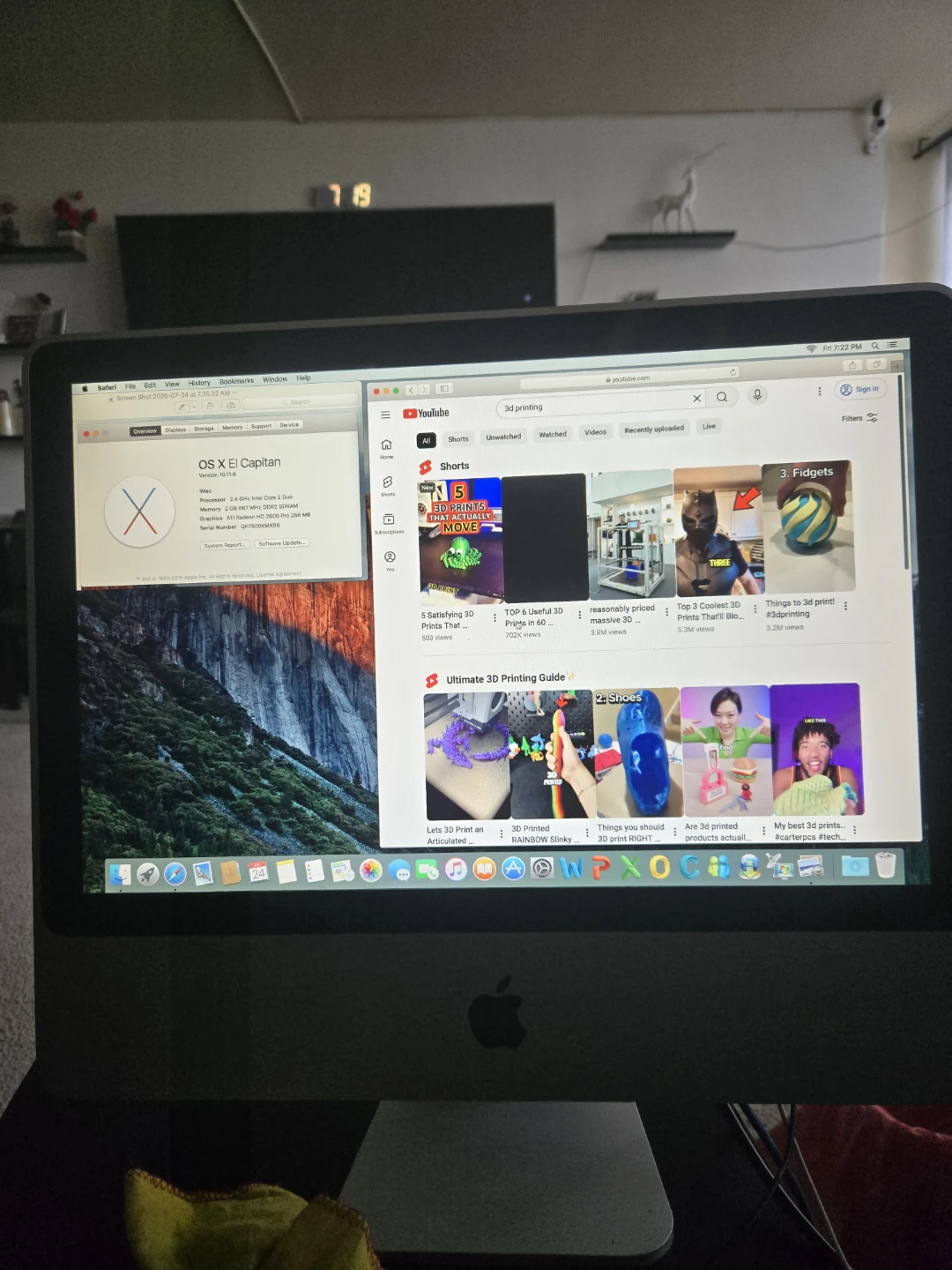 Apple iMac 24" 2008 - OS X El Capitan - photo 4