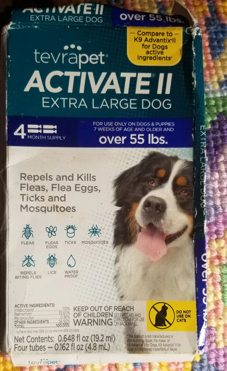 Tevrapet Activate II Extra Large Dog Flea and Tick Treatment