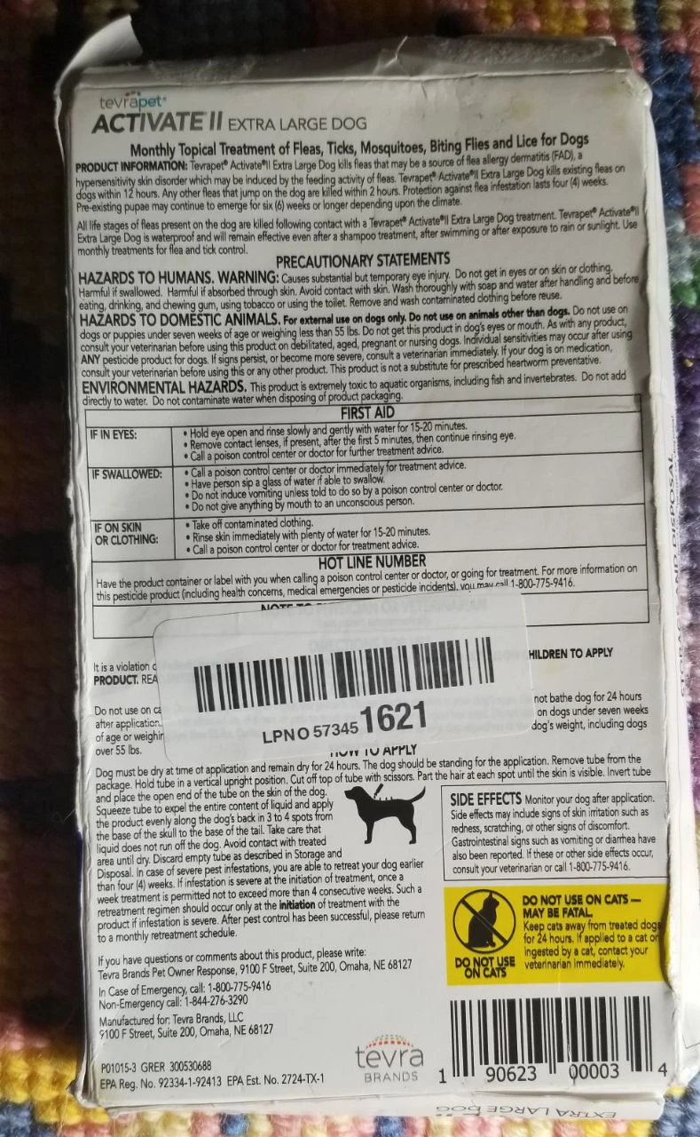Tevrapet Activate II Extra Large Dog Flea and Tick Treatment - photo 2