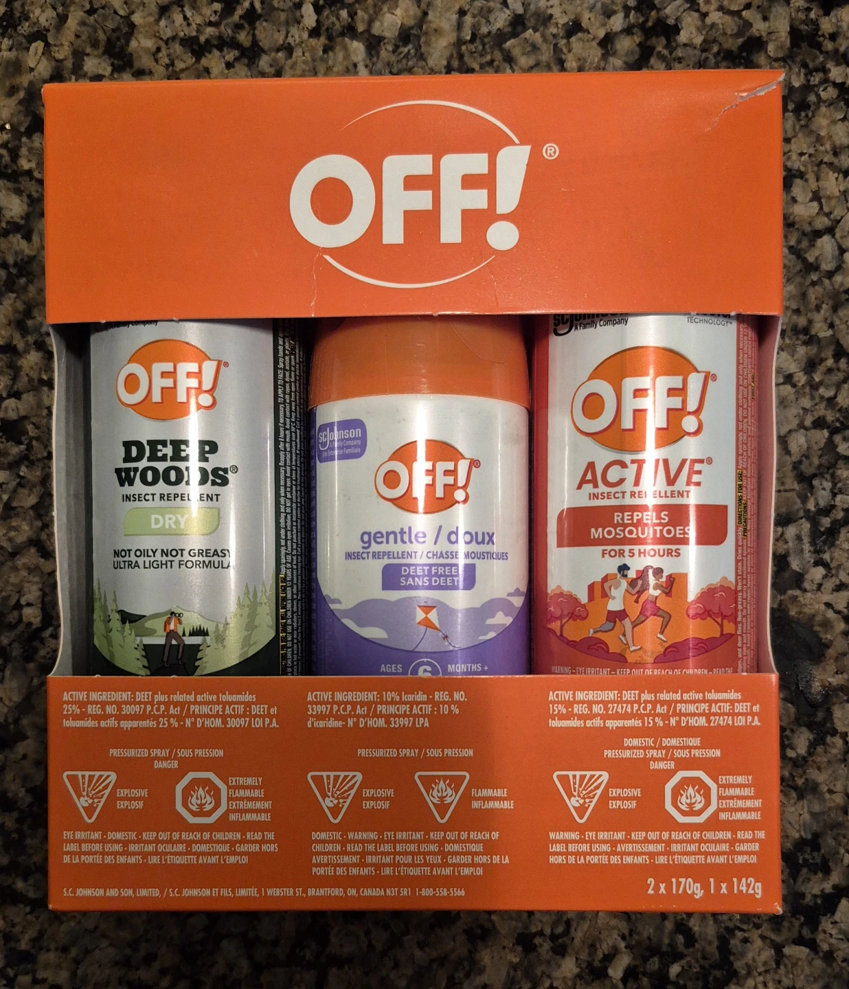New OFF! insect repellent variety pack