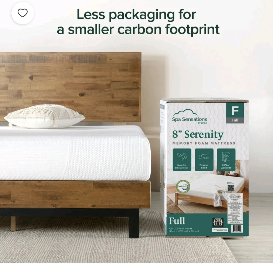 Spa Sensations 8" Serenity Memory Foam Mattress - Full - photo 2