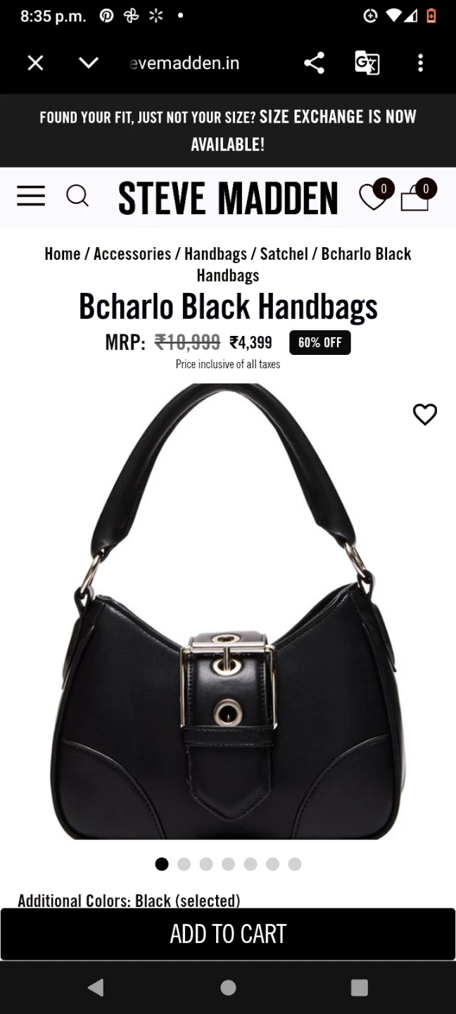 Steve Madden Bcharlo Black Handbag - photo 3