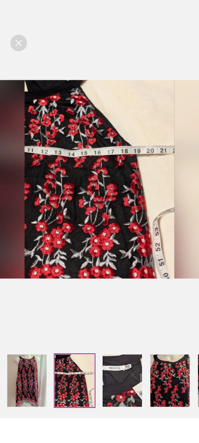 Ricki's Embroidered Sleeveless Blouse. XL NWT - photo 2