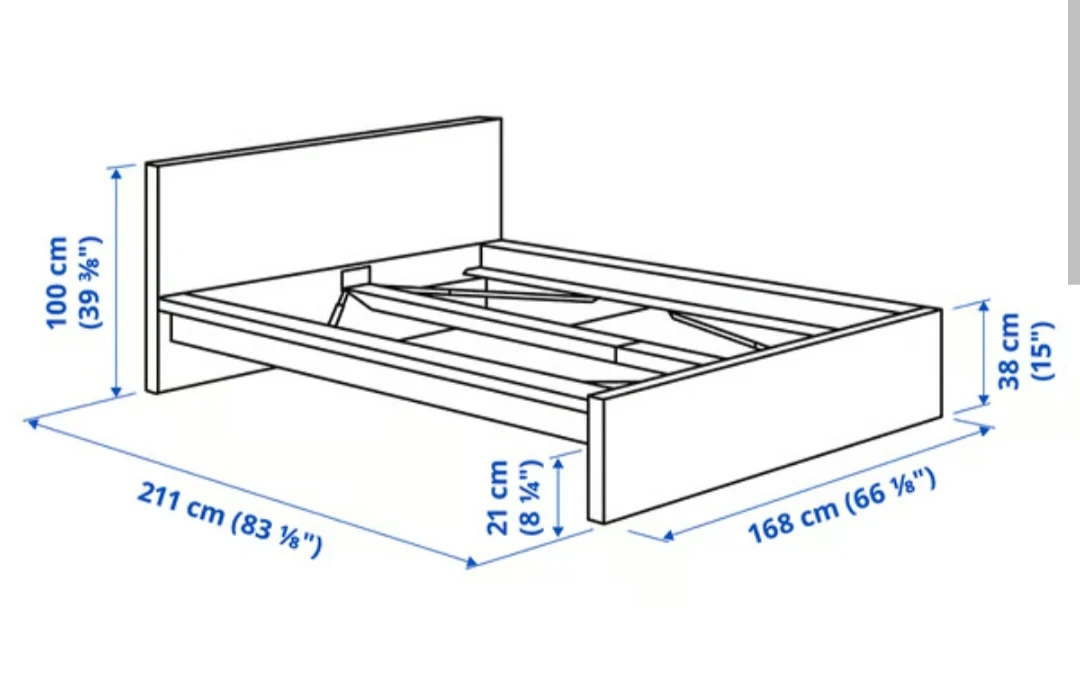 IKEA LUROY Queen Bed Frame with Mattress $250 OBO - photo 4