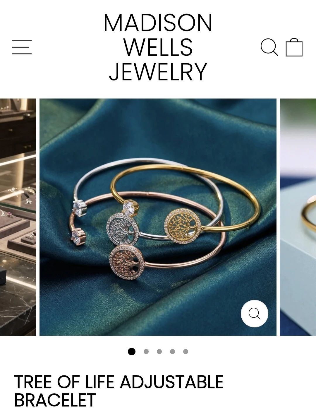 Madison Wells Jewelry Tree of Life Adjustable Bracelet