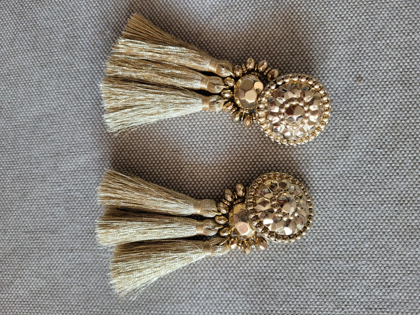 Gold Tassel Earrings