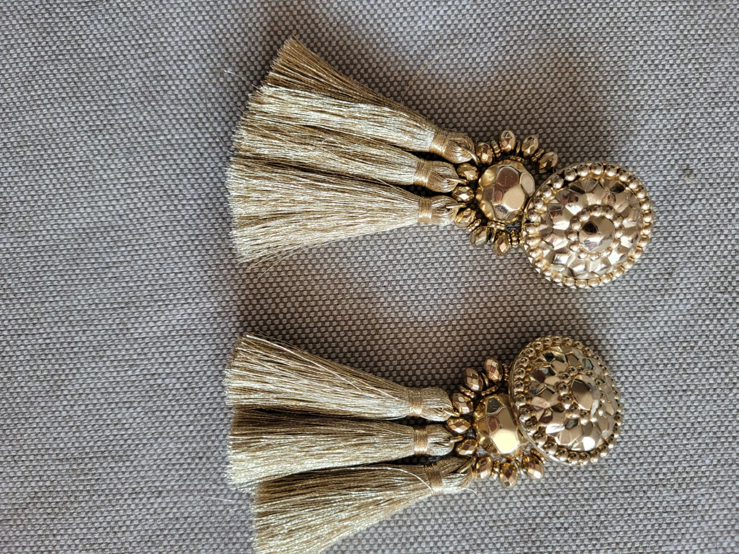 Gold Tassel Earrings - photo 2