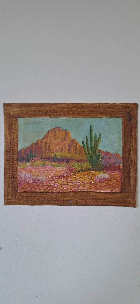 Desert Landscape Oil Painting
