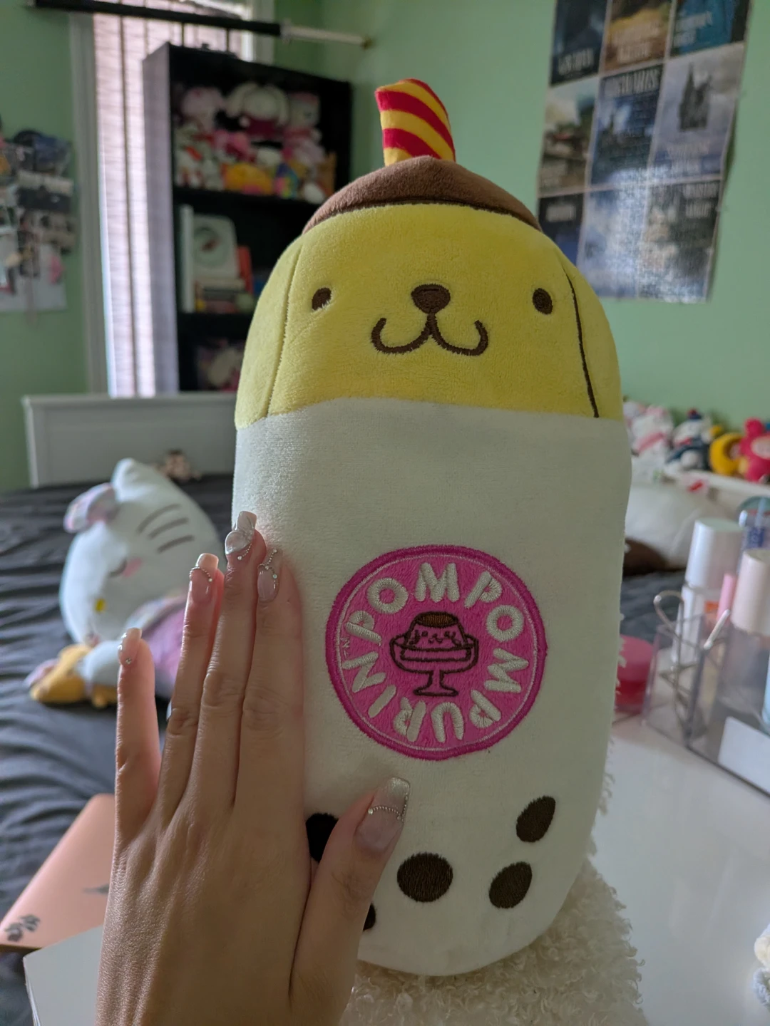 Sanrio Pompompurin Boba Plush - photo 2