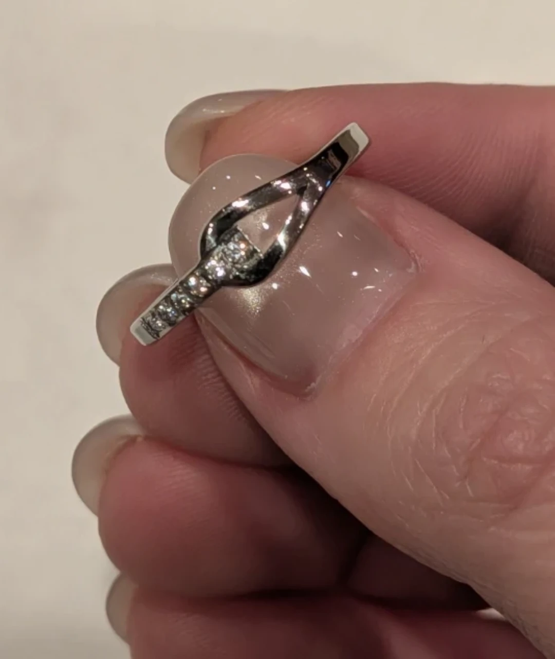 Unique SS Ring with Cubic Zirconia
