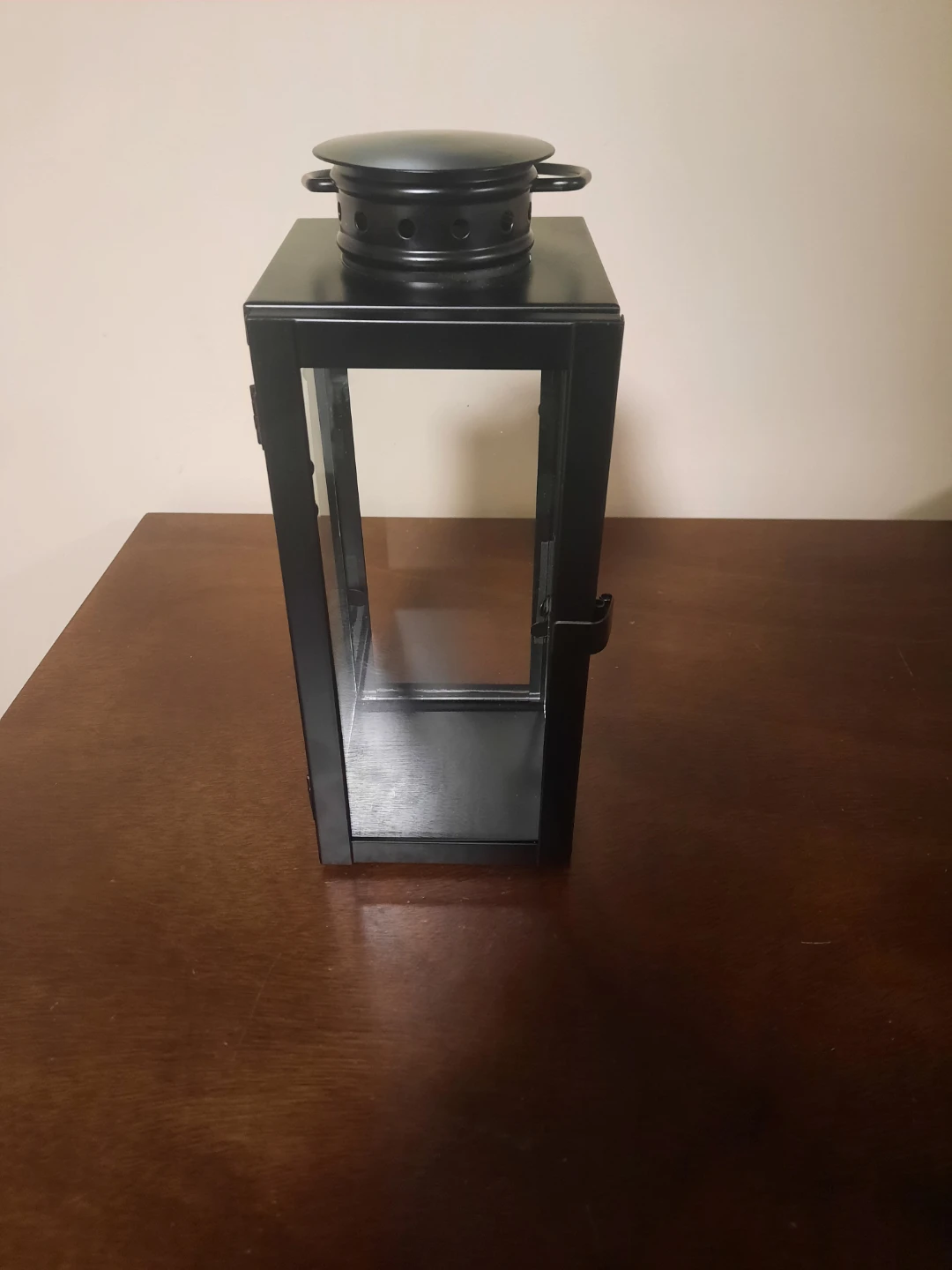 Black Metal Lantern candle holder
