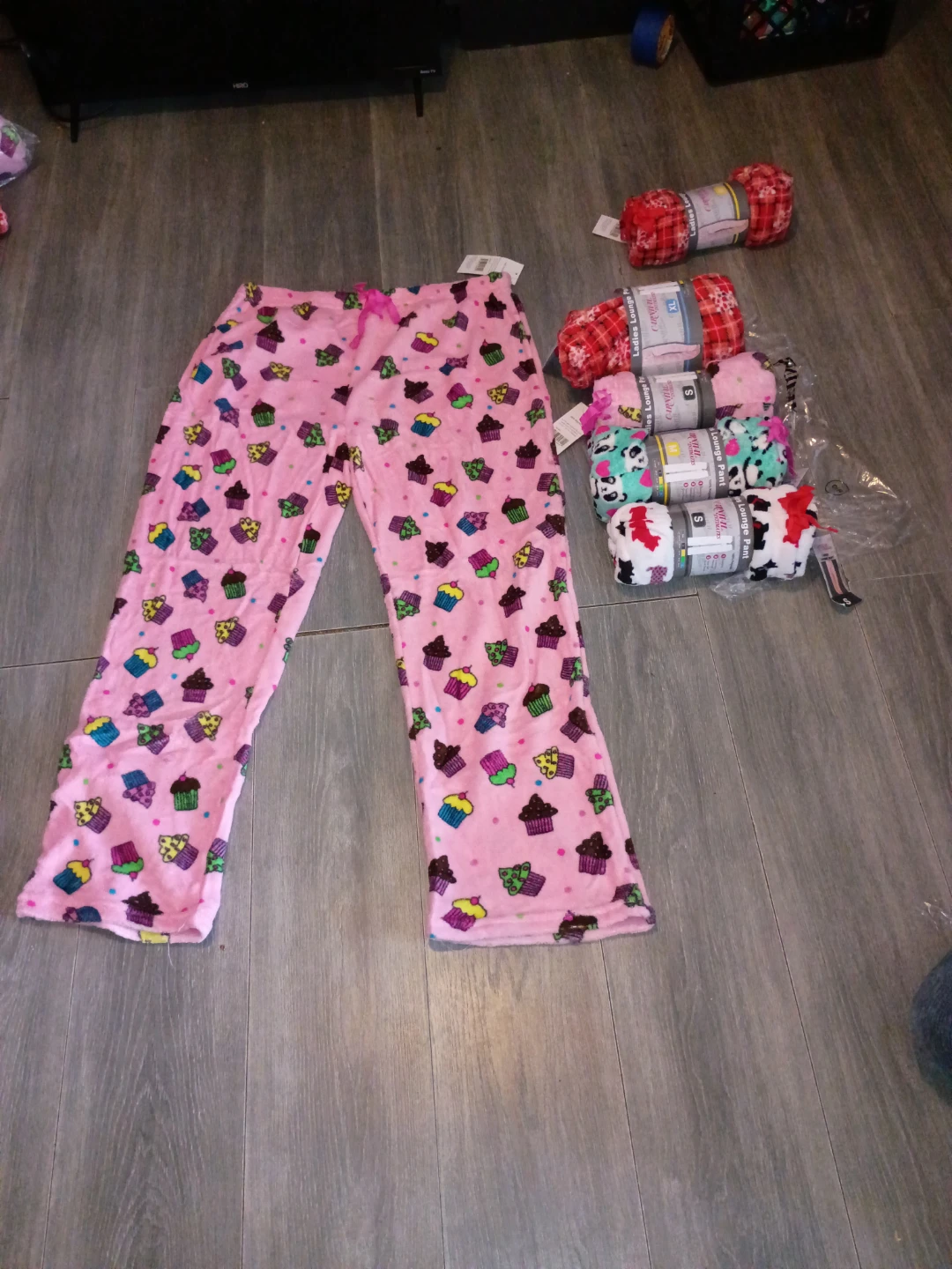 Pink Cupcake Fleece Pajama Pants