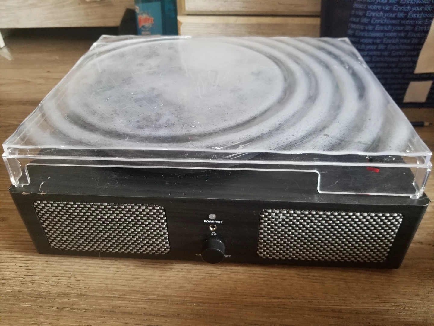 Black Turntable Record Player - photo 2