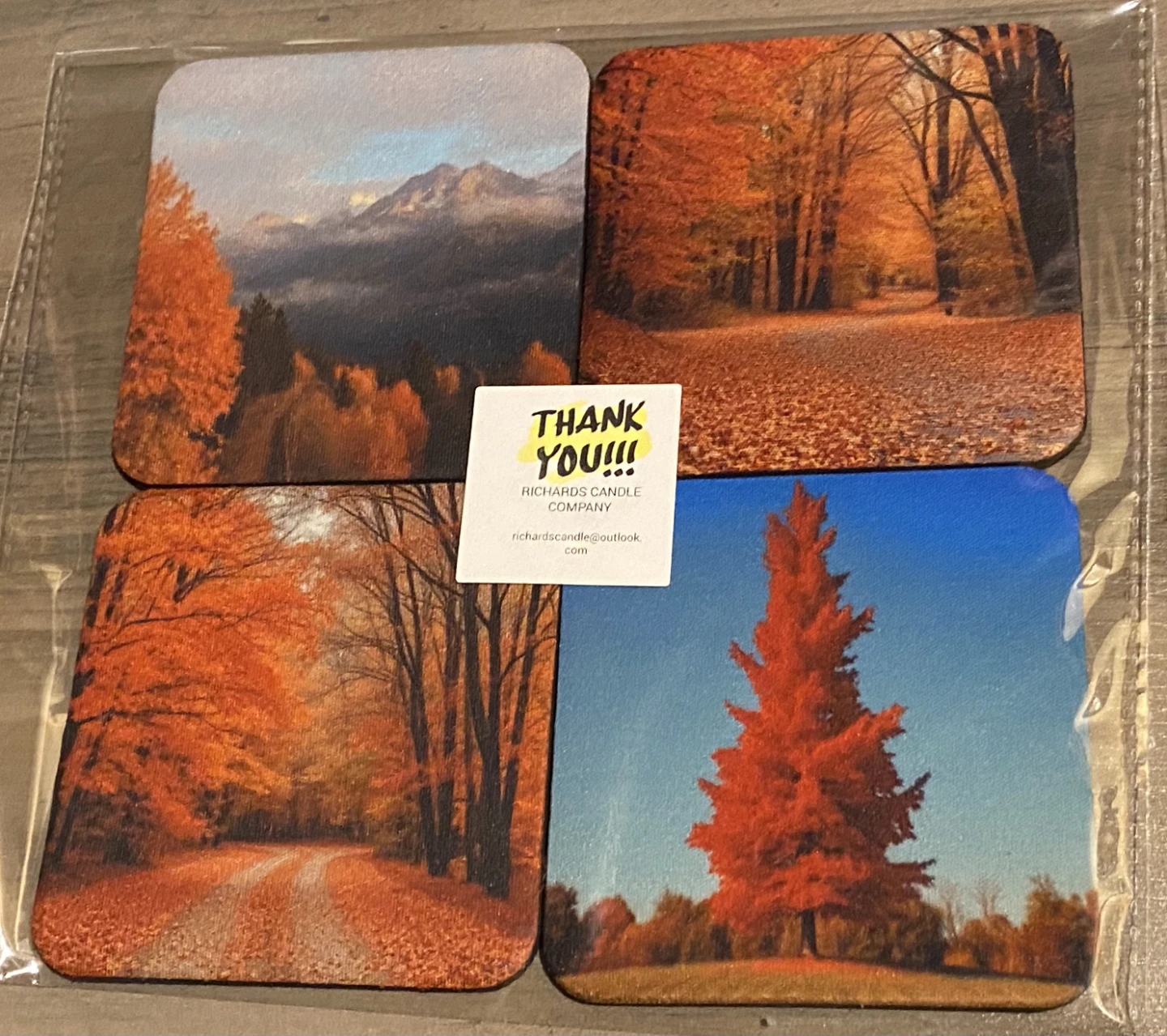 Table coasters set of 4