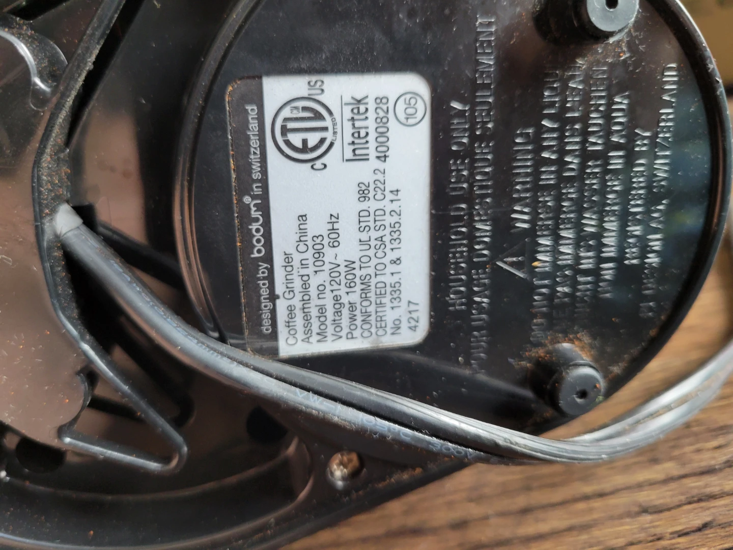 Bodum Coffee Grinder - photo 3